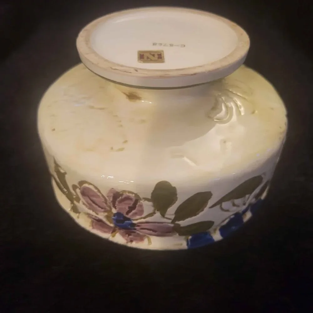 Vintage, Hand-Painted Ceramic Planter By Napcoware, Imported From Japan